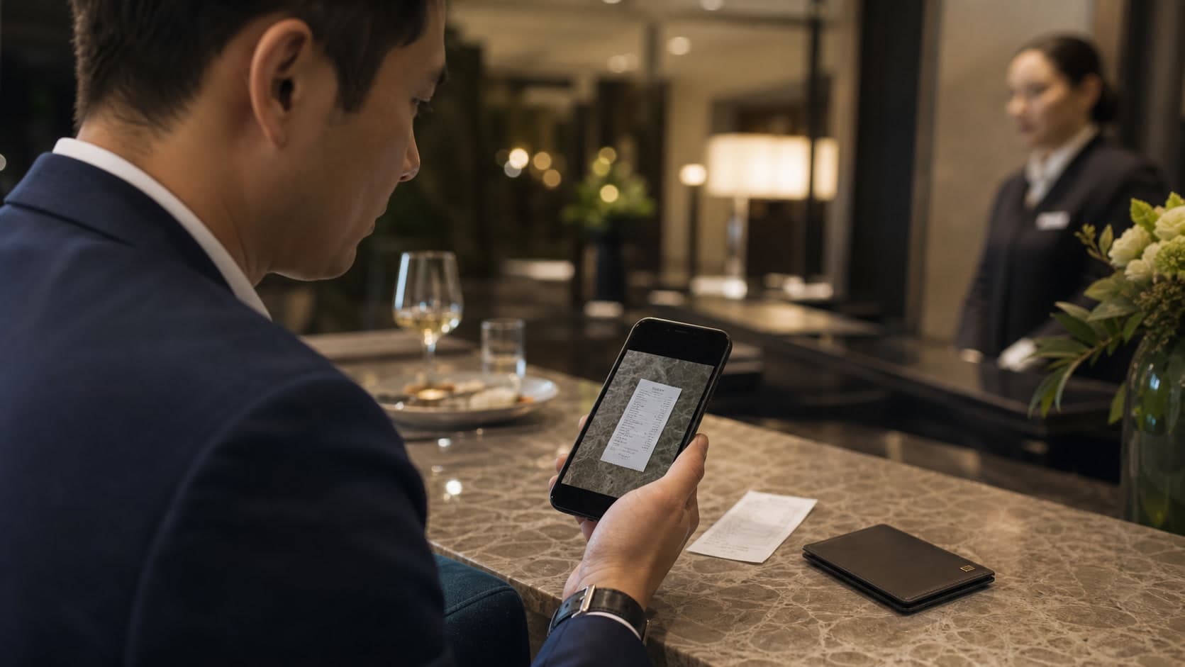 Finance team reviewing corporate travel expense rules